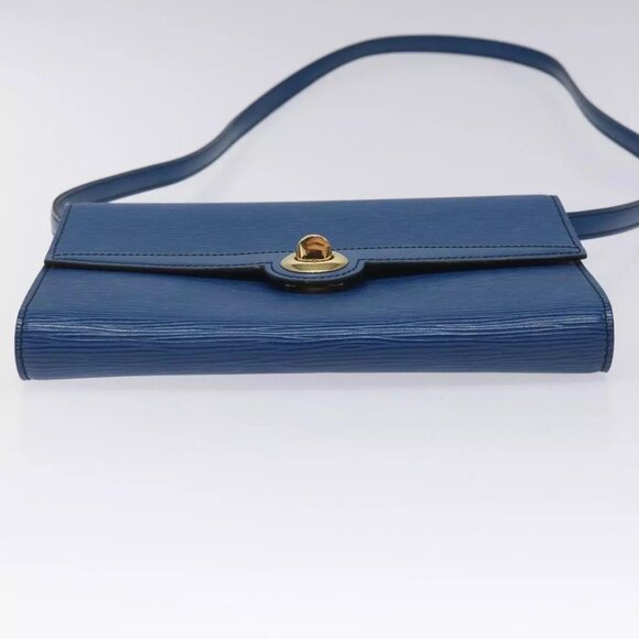 LOUIS VUITTON Epi Pochette Arche Shoulder Bag Blue M52575 LV Auth 115007 - Picture 6 of 16
